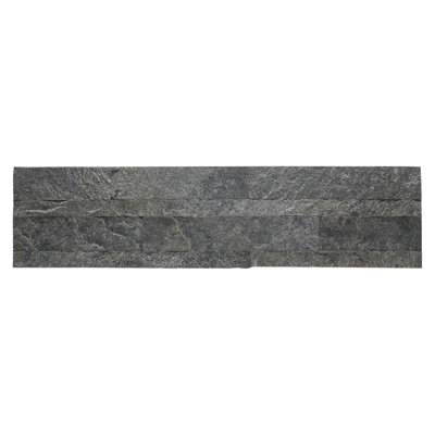Dosseret de cuisine Aspect pelez et collez en pierre - Quartz givré (panneau de 5,9 po x 23,6 po x 1/8 po - environ 1 pied carré) - Dosseret Easy Diy Tile