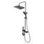 Wall-Mount Bathroom Piano-Key Panel Shower System Set