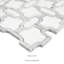 Calabria Frost Grid 12 in. x 12 in. Polished Marble Mosaic Floor and Wall Tile