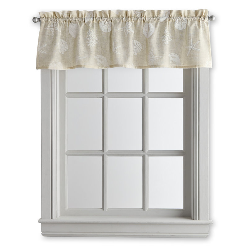 Wymer Tailored Window Valance, Linen