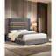 Magnifique lit plateforme tapissier de style contemporain de couleur grise avec grand lit 1pc-1402240840-1402240843