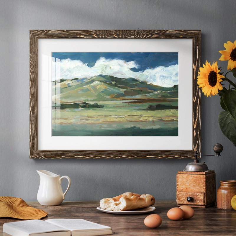 Western Sky II, reproduction d'art encadrée, Noyer, H 14 po x l 20 po x P 1,5 po