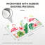 Tapis de bienvenue à motif floral tropical 20 po x 32 po Flamingo