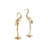 Simmonds Gold Aluminum Metal Flamingo Decorative Sculpture, Set of 2 15", 17"H
