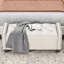Banc de rangement rembourré en velours Maxxton-1781864038