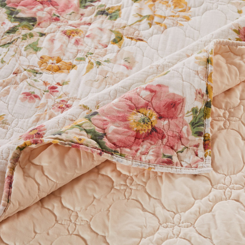 Grace Reversible Quilt Set, Courtepointe très grand et 2 très grandes taies 