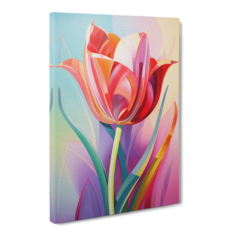 Tulip Flower No.2 - Print, 76cm H x 50cm W x 3cm D