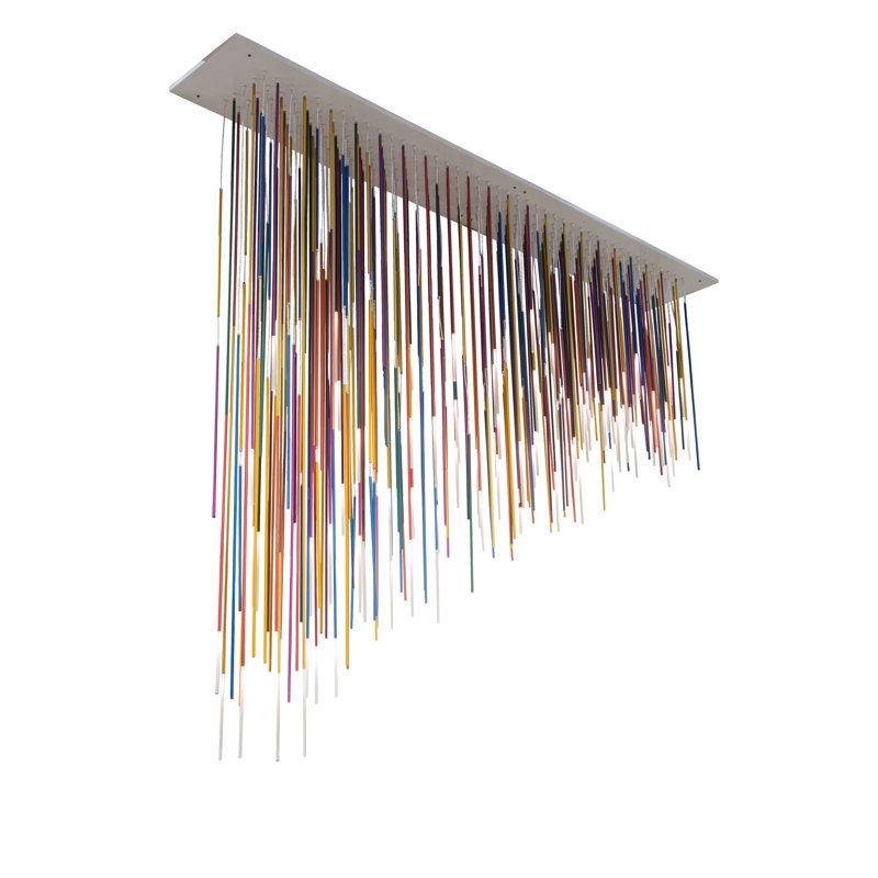 Luminaire suspendu géométrique à 107 lumières DEL Pae Kukuna Pae