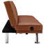 Futon canapé-lit pliant en cuir Kanasha avec station de charge USB-759911408