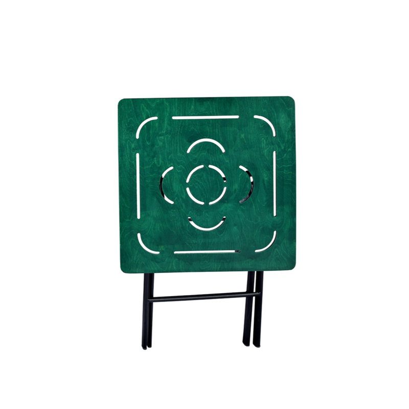 Kincannon 2 - Person Patio Dining Set with Square Table, Green, Black