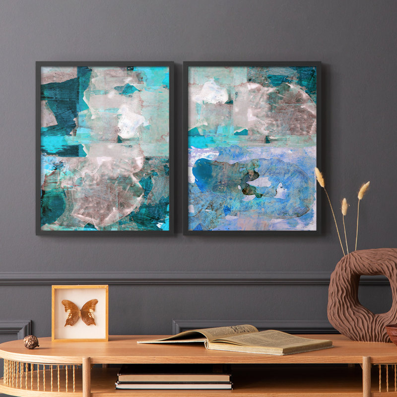 Impasto III - reproduction encadrée de qualité supérieure - prête à être accrochée - aucun clou requis - aucun clou requis