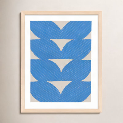 Blue Chevron "Blue Chevron" Painting