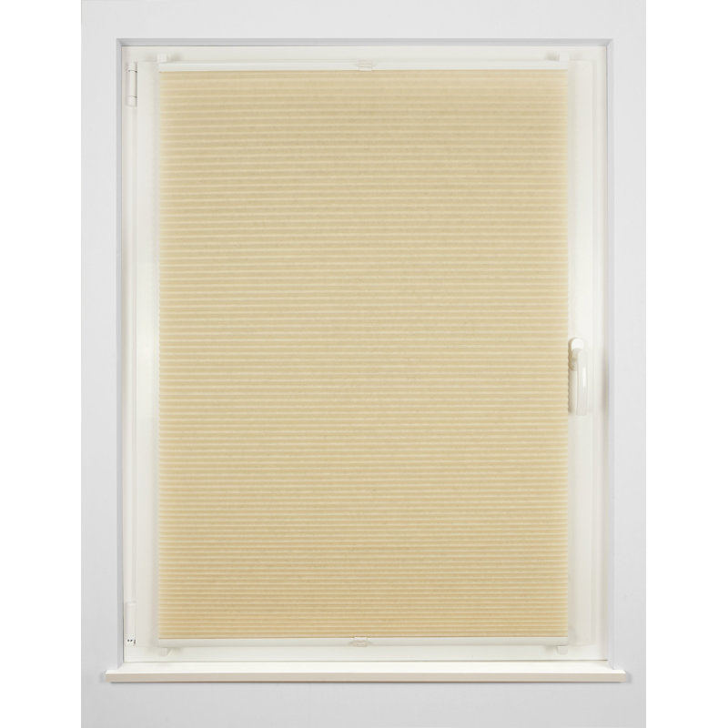 Pure Blackout Honeycomb Pleated Blind, Cream, 60 cm W x 130 cm H