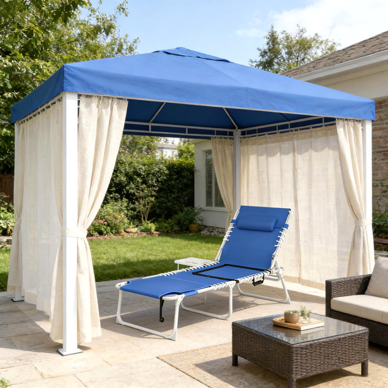 Chaise longue de piscine, chaise de bronzage avec trou pour le visage et table d'appoint