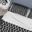 Ensemble de housse de couette Black White Wave Bliss - Glam-109146278