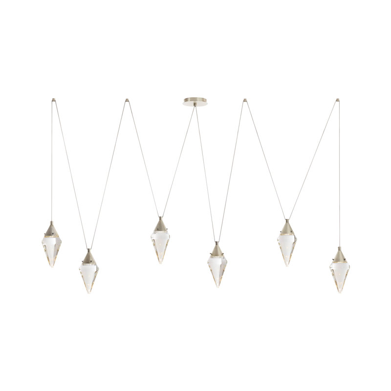 Berkley Multi-Drop Chandelier, Vintage Silver