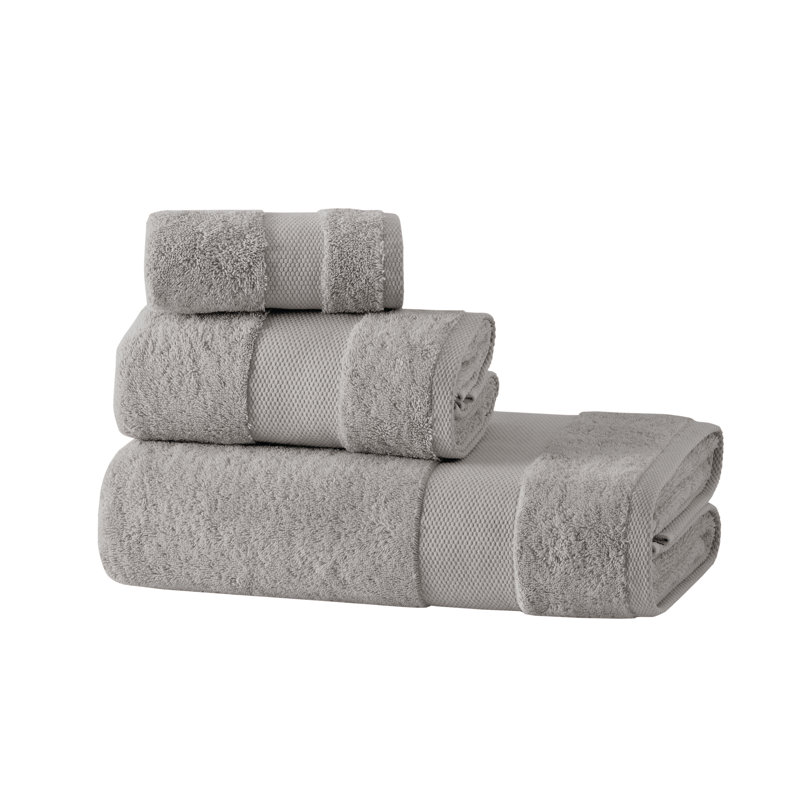 Anissah Midweight Bath Towel, Gray