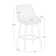 Betzalel Swivel Upholstered Counter Stool with Metal Frame