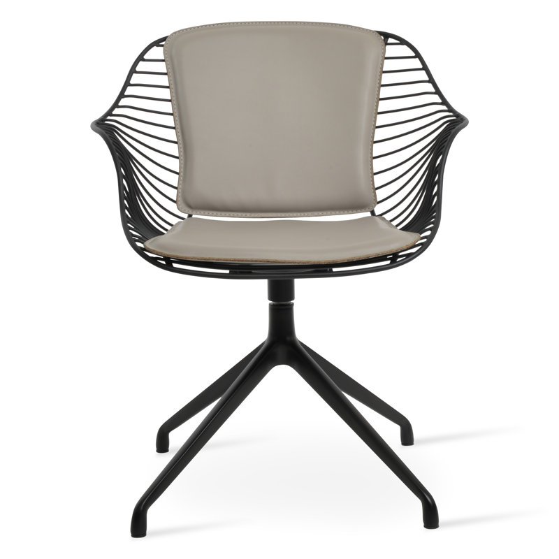 Fauteuil Zebra Spider, Noir, Similicuir os
