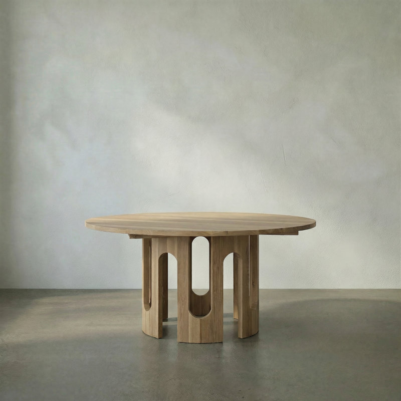 Kirill Round Solid Oak Dining Table