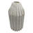 10" Hand-Carved Wooden Vase – Available In Black Or White | Modern Geometric Accent Vase For Table Or Shelf | Sculptural Wood Home Décor-622045306