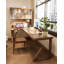 Combinaison bureau / ordinateur en L en bois massif-263415412
