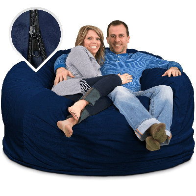  | Housse de remplacement pour fauteuil à billes de 6 pi seulement | Lavable amovible | Housse seulement