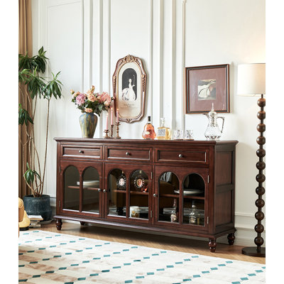 Vintage-style Cherry Wood Sideboard