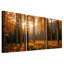 «Golden Aspen Forest at Sunrise», ensemble de 3 toiles murales-131253209