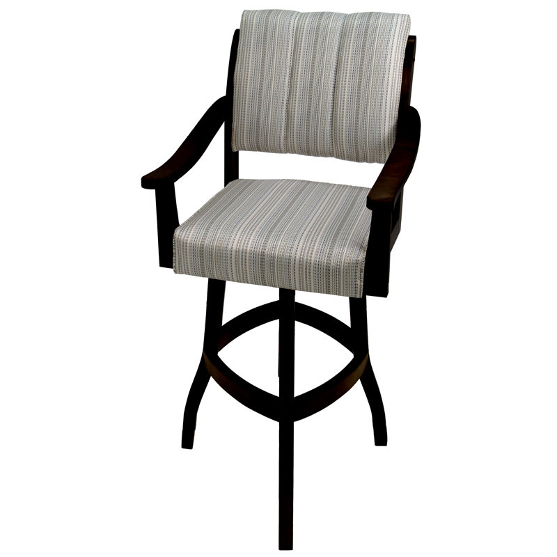Tabouret de bar Curby, Très haut (hauteur de siège 40 po), Noir