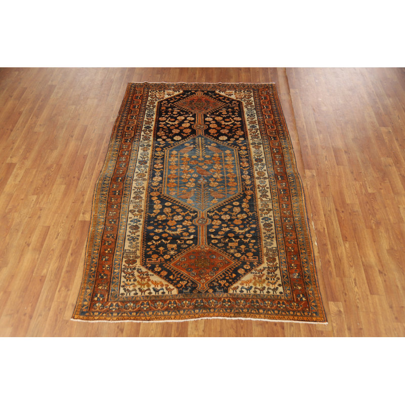 Tapis traditionnel à teinture végétale antique 5 x 7