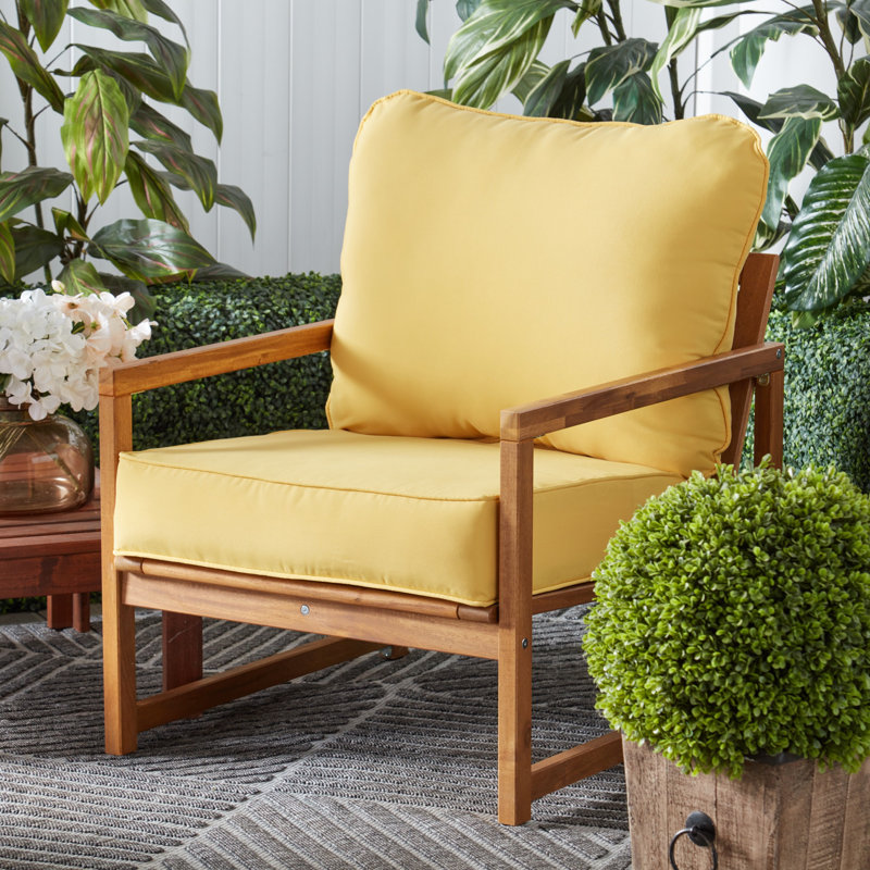 Outdoor 2-Piece Deep Seat Cushion Set, Sunbeam