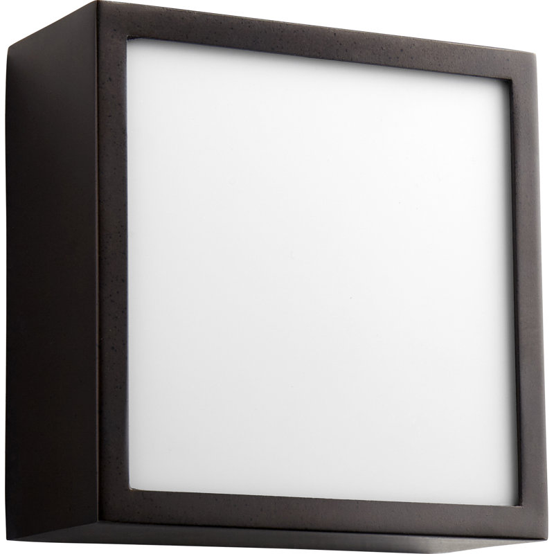 Pyxis Acrylic Flush Mount, Oiled Bronze