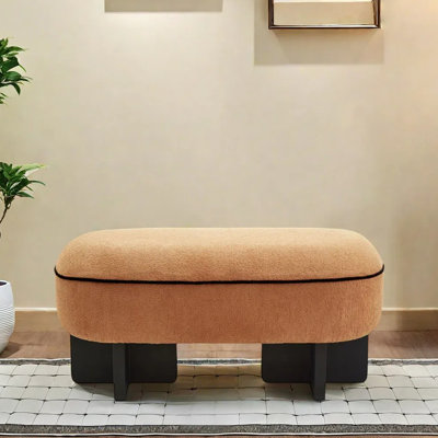 Banc en bois massif de velours