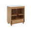 Élégant meuble-lavabo de salle de bain 30 po avec lavabo et armoire multifonctionnelle avec portes et tiroir