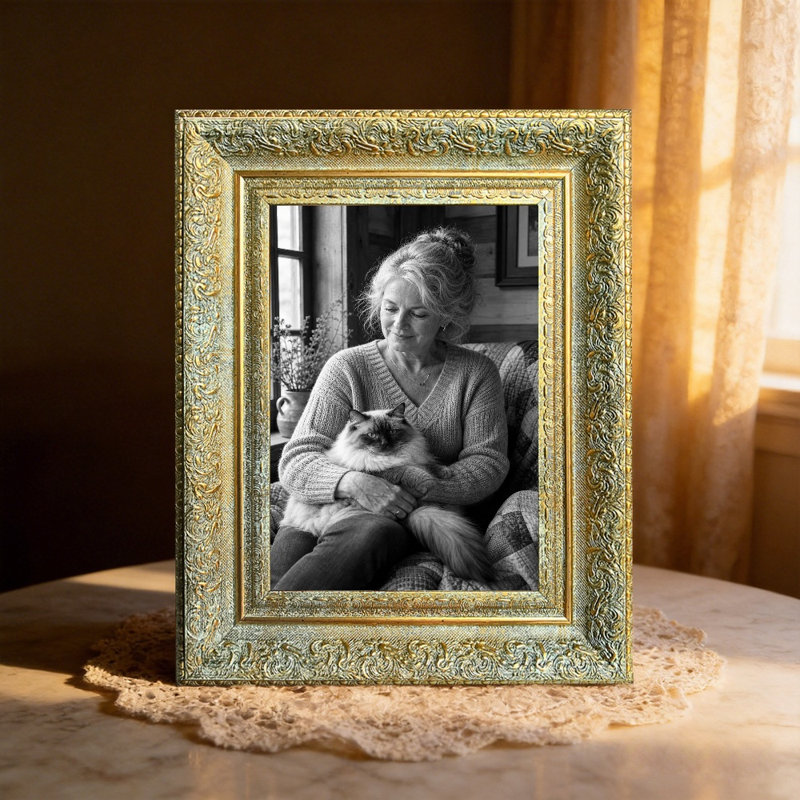 Cadre photo 3 pièces 5 "x 7" antique doré avec changement de photo facile, Or antique, 3, 5" W x 7" H