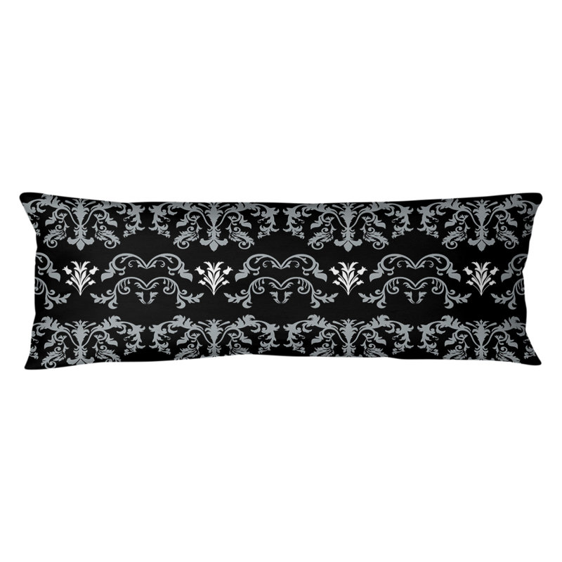 Polyester Medium Pillow, Black/Gray/White, Microfiber