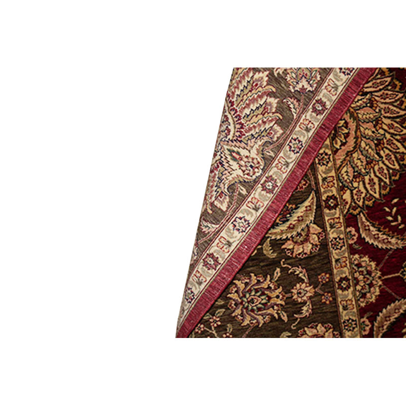 Tapis oriental en laine noué à la main Manchuria rouille / brun