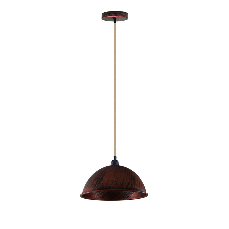 Brittaney 1 - Light Single Pendant, No, Rustic Red