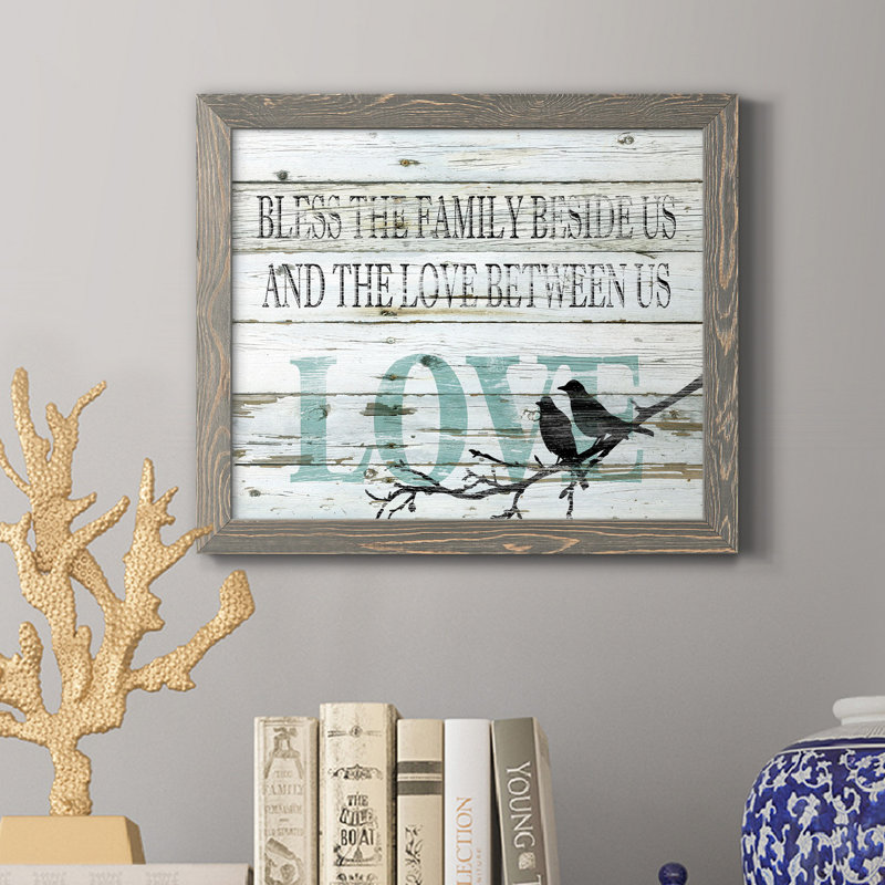 Amour entre nous - Impression sur toile, H 20 po x l 17 po x P 1,5 po, gris