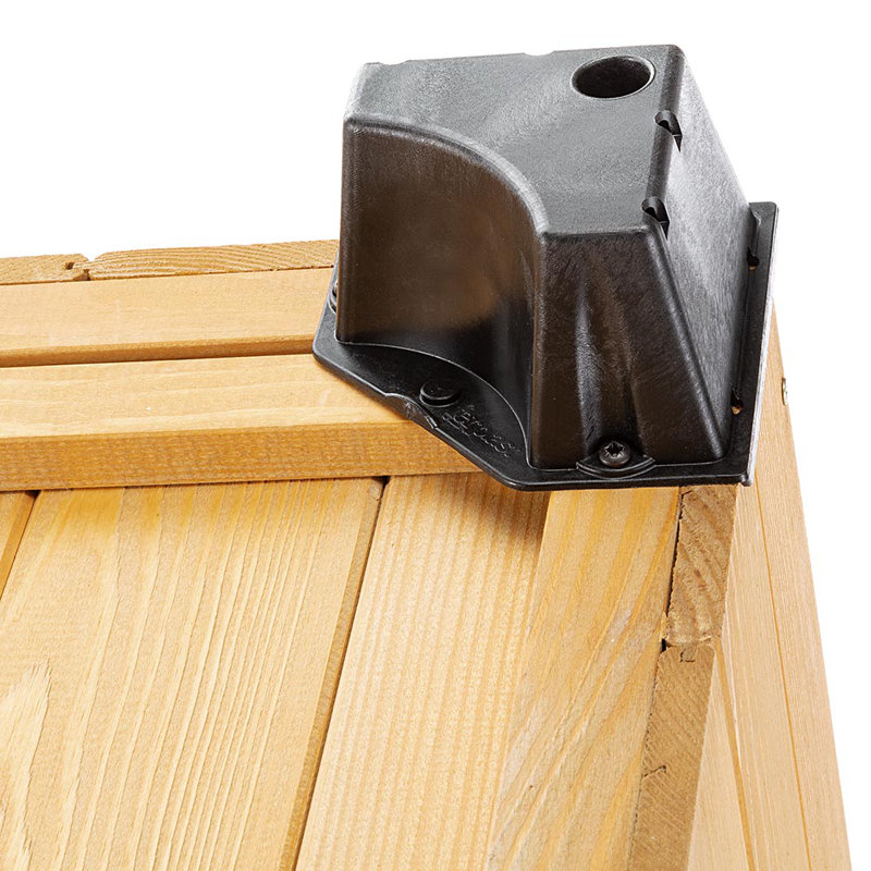 Wood Portable Dog House, 65.5cm H x 65cm W x 95.5cm D