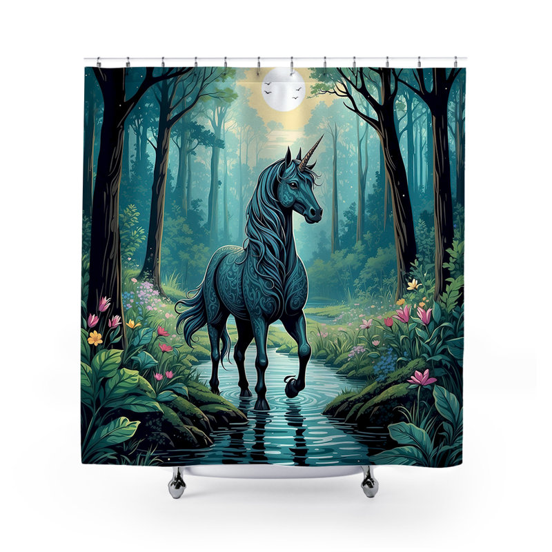 Russell Unicorn Shower Curtain