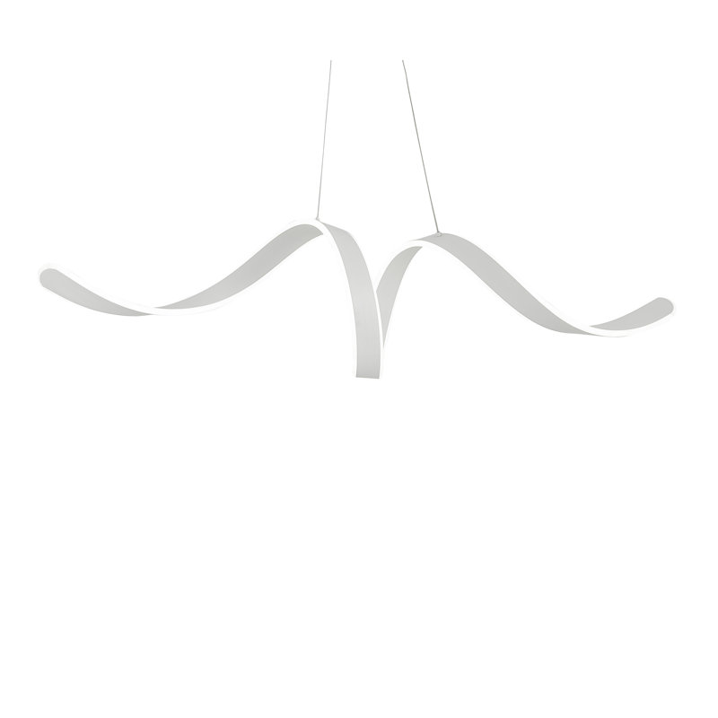 Alpena Dimmable LED Modern Linear Chandelier, White