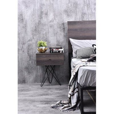 Prewitt 50.2 cm W Bedside Table