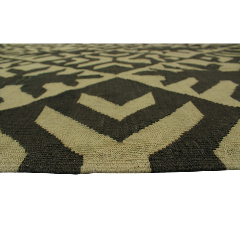 Tapis décoratif en laine rouge tissé à la main de conception unique Reta Kilim