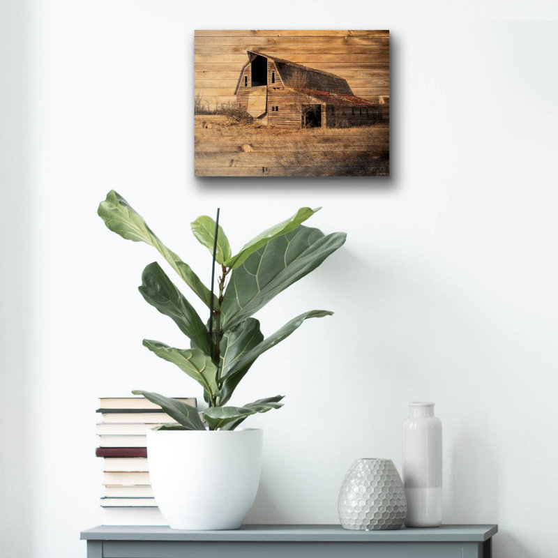 «Lost Farmstead On The Prairie 052» par Gordon Semmens, H 12 po x l 16 po x P 0,13 po