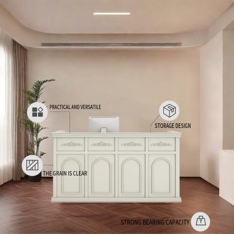 Bureau de réception de style champêtre, Beige