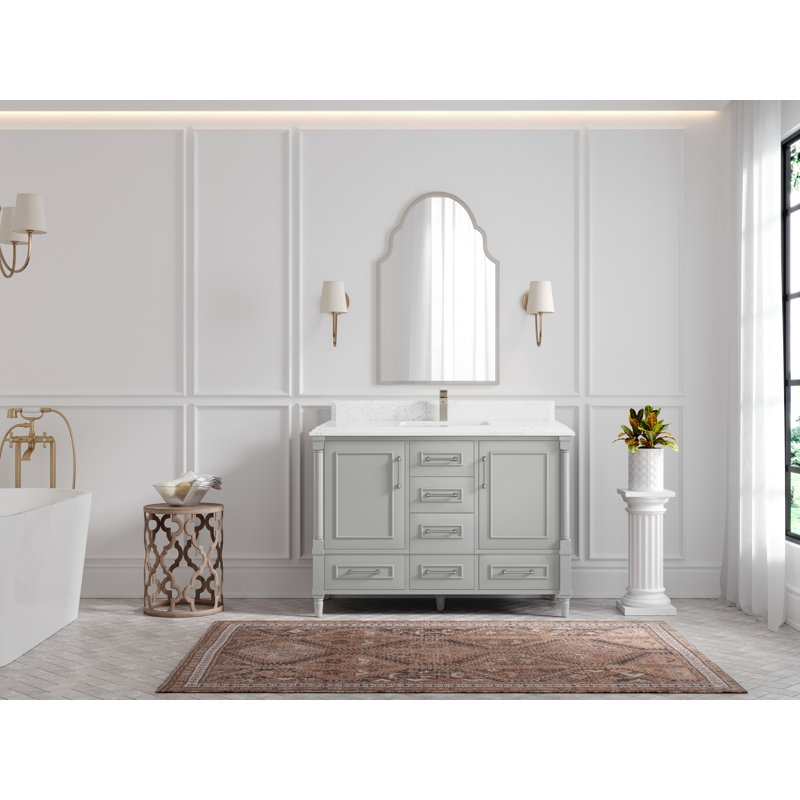 Meuble-lavabo l 48 po x P 22 po x H 36 po Aberdeen, Empira, Gris Coventry