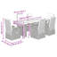 6 - Person Wicker Patio Dining Set with Rectangular Table , Cushions Included