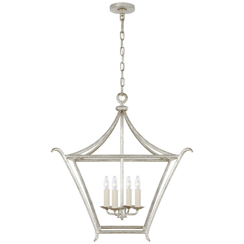 Aria 4 - Light Pendant, Burnished Silver Leaf